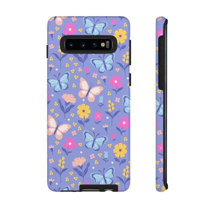 Lavender Butterflies: Tough Cases for iPhone, Samsung Galaxy and Google Pixel