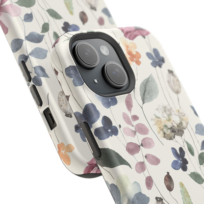 Floral prints phone case for iPhone (MagSafe version)