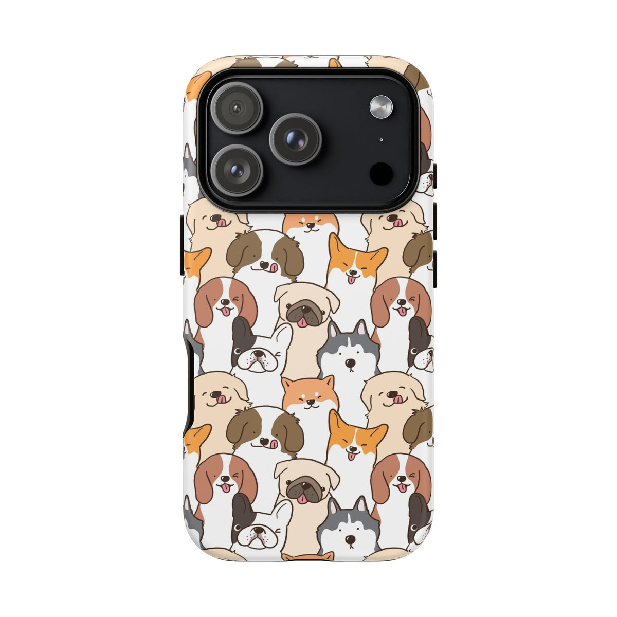 Cute Dogs Charm Phone Case for iPhone, Samsung Galaxy and Google Pixel devices