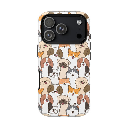 Cute Dogs Charm Phone Case for iPhone, Samsung Galaxy and Google Pixel devices
