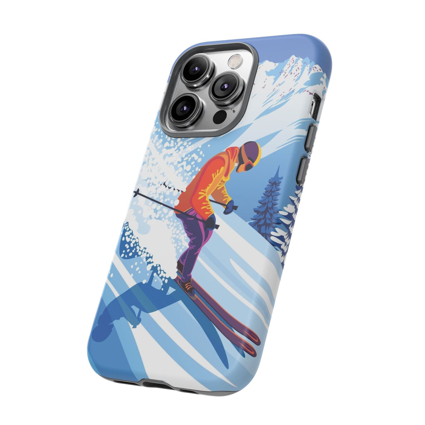 Glacier Rush: Ice Ski inspired phone case for iPhone, Samsung Galaxy and Google  Pixel devices