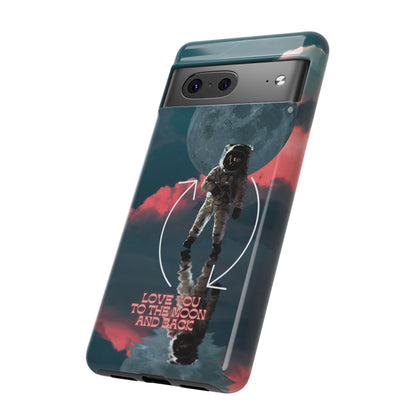 Love You to the Moon and Back: Romance-themed phone case for iPhone, Samsung Galaxy and Google Pixel devices