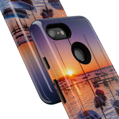 Fortune Favors the Bold: Sunset Sail Phone Case for iPhone, Samsung Galaxy and Google Pixel devices