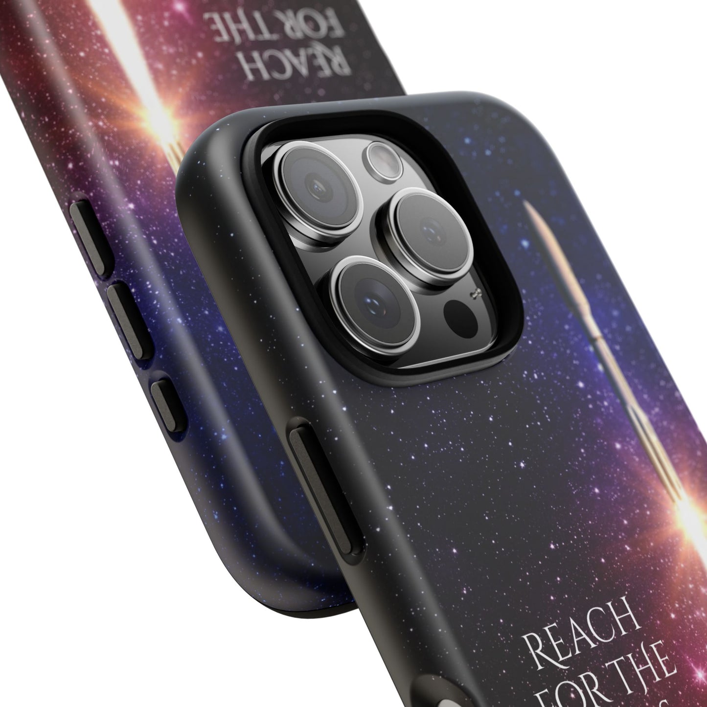 Reach for the Stars: Rocket-illustrated phone case for iPhone, Samsung Galaxy and Pixel devices