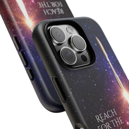 Reach for the Stars: Rocket-illustrated phone case for iPhone, Samsung Galaxy and Pixel devices