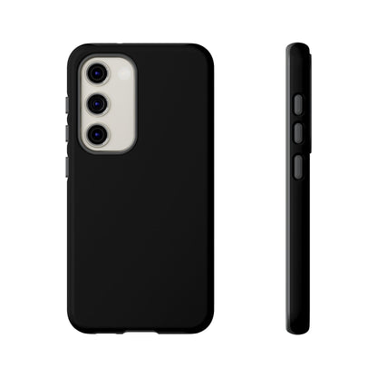 Space Black: Pure black phone case for iPhone, Samsung Galaxy and Google Pixel devices