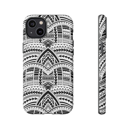 Tatoeage: telefoonhoesje met tribalpatroon voor iPhone, Samsung Galaxy en Google Pixel