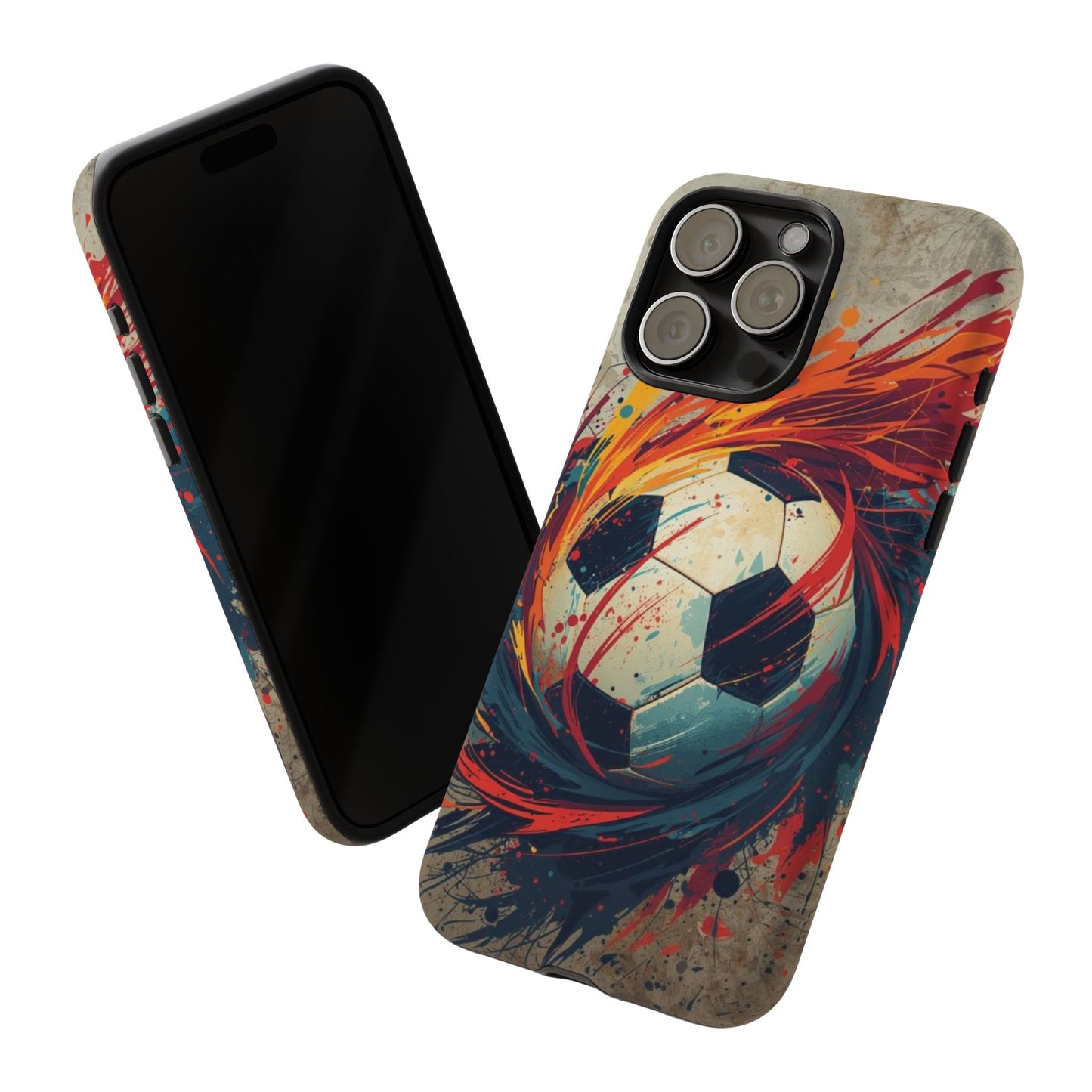 Football Swirl: Phone Case for iPhone, Samsung Galaxy and Google Pixel devices