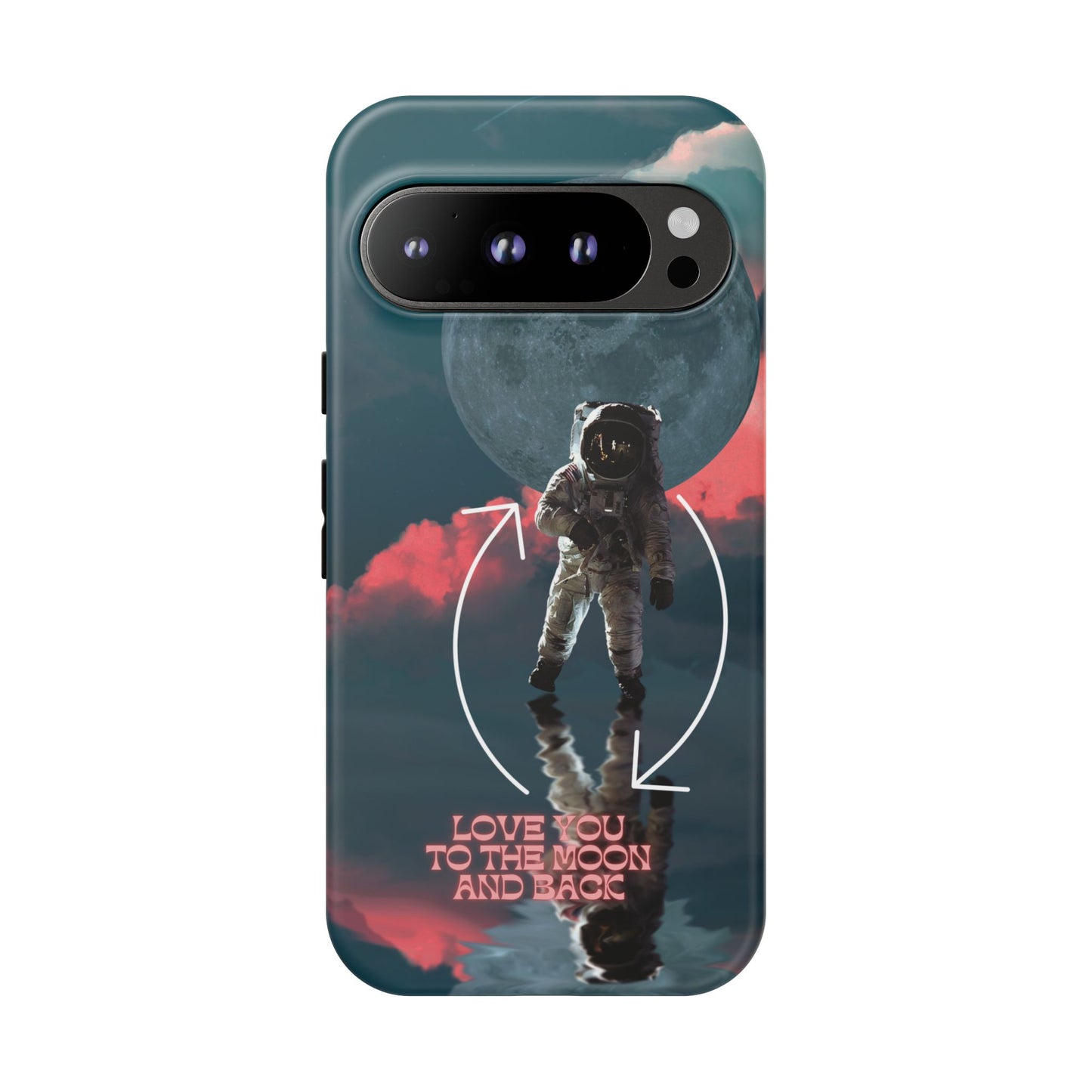 Love You to the Moon and Back: Romance-themed phone case for iPhone, Samsung Galaxy and Google Pixel devices