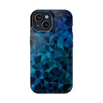 Blue Diamonds (MagSafe version): Elegant phone case for iPhone