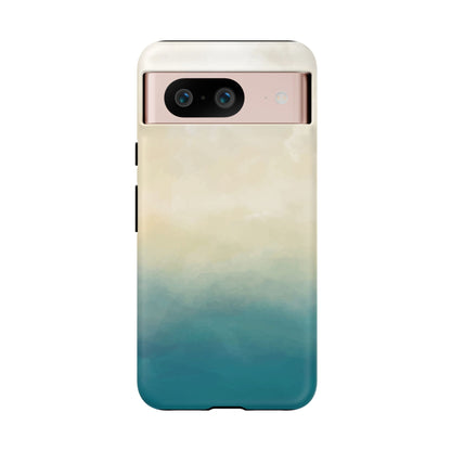 海と砂のグラデーションケース：iPhone、Galaxy、Google Pixelデバイス用ビーチ風スマホケース