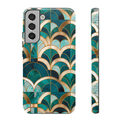Emerald Deco: Vintage Plush Phone Case for iPhone, Samsung Galaxy and Google Pixel devices