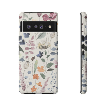 Floral prints phone case for iPhone, Samsung Galaxy and Pixel devices