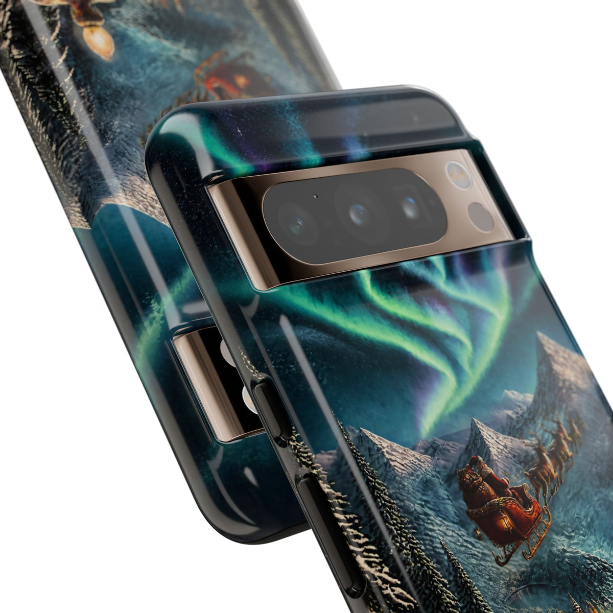 Santa Claus North Pole Adventure: Christmas Themed Phone Case for iPhone, Samsung Galaxy and Google Pixel devices