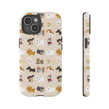 Cute Dogs: Tough Case for iPhone, Samsung Galaxy and Google Pixel devices