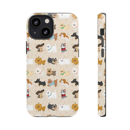 Cute Dogs: Tough Case for iPhone, Samsung Galaxy and Google Pixel devices