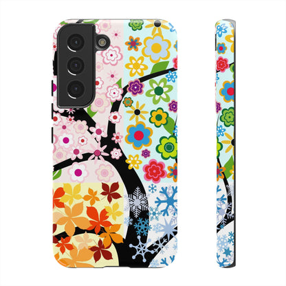 Four Seasons: Fall, Winter, Spring and Summer inspired phone case for iPhone, Samsung Galaxy and Google Pixel devices
