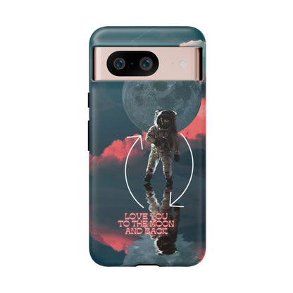 Love You to the Moon and Back: Romance-themed phone case for iPhone, Samsung Galaxy and Google Pixel devices