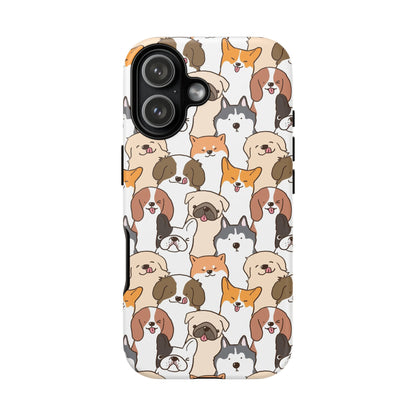 Cute Dogs Charm Phone Case for iPhone, Samsung Galaxy and Google Pixel devices