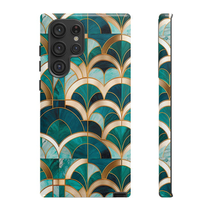 Emerald Deco: Vintage Plush Phone Case for iPhone, Samsung Galaxy and Google Pixel devices