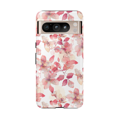 Watercolor Flowers: Tough Case for iPhone, Samsung Galaxy and Google Pixel devices