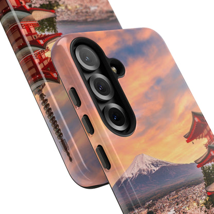Cherry Blossoms Mt. Fuji phone case for iPhone, Galaxy and Pixel devices