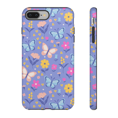 Lavender Butterflies: Tough Cases for iPhone, Samsung Galaxy and Google Pixel