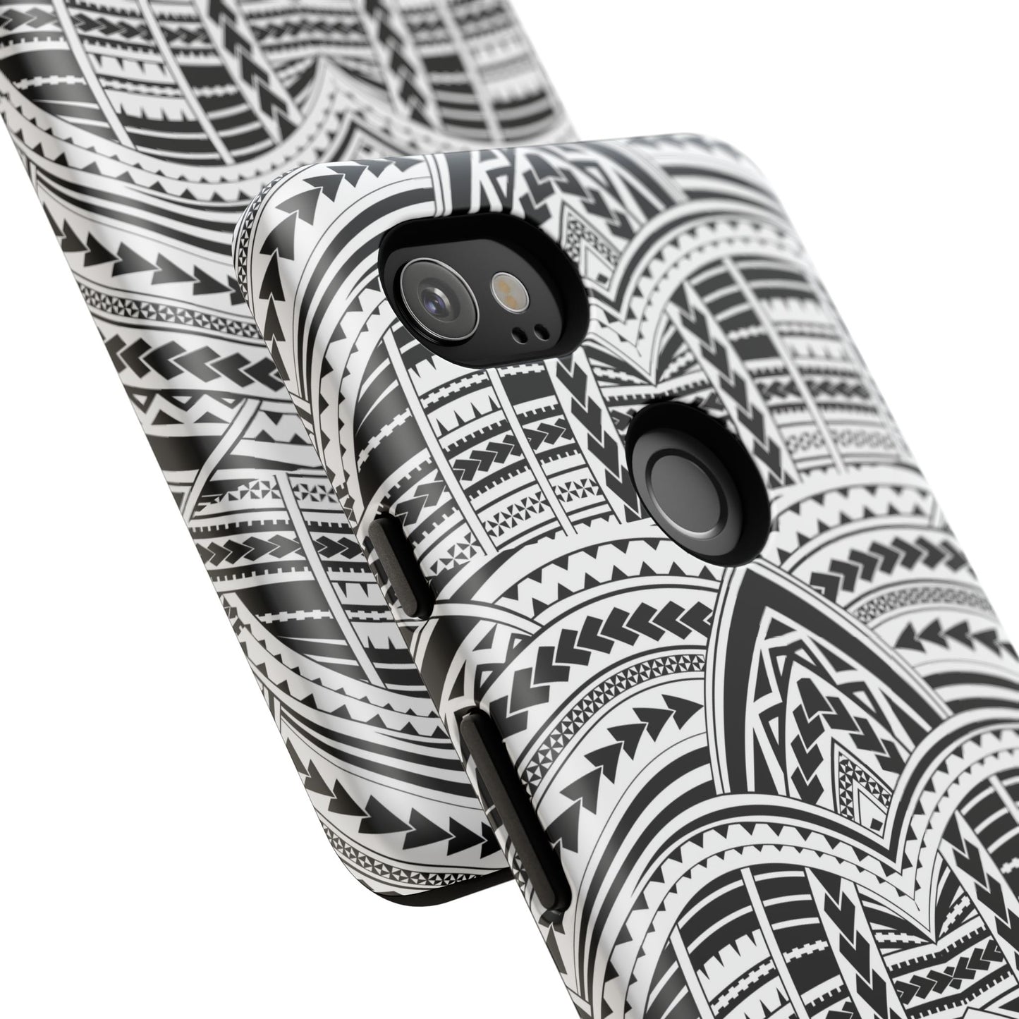 Tatoeage: telefoonhoesje met tribalpatroon voor iPhone, Samsung Galaxy en Google Pixel