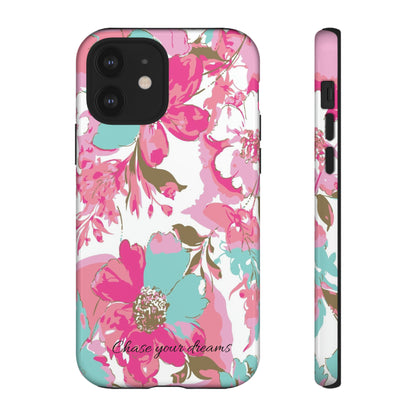 Chase your dreams: Artistic and elegant phone case for Apple iPhone, Samsung Galaxy and Pixel devices