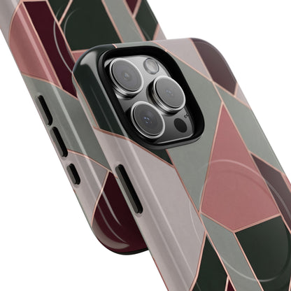 Geometric Luxe MagSafe Phone Case for iPhone