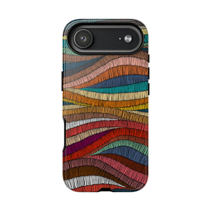 Threaded Harmony: Tapestry-inspired Phone Case for iPhone, Samsung Galaxy and Google Pixel devices