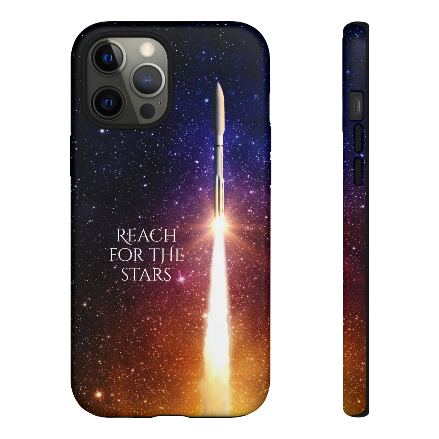 Reach for the stars: rocket illustrated phone case for iPhone, Samsung Galaxy and Pixel devices