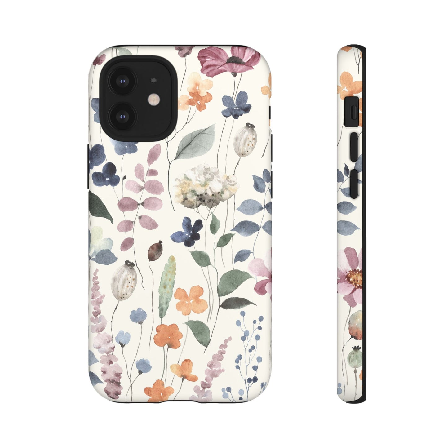 Floral prints phone case for iPhone, Samsung Galaxy and Pixel devices