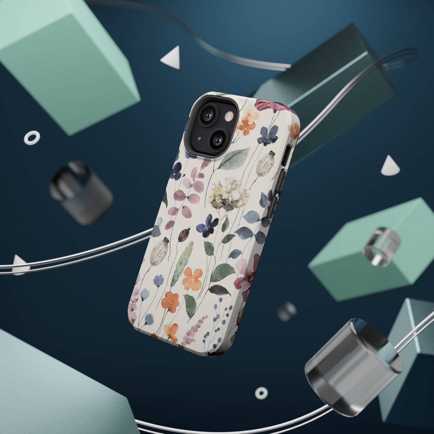 Floral prints phone case for iPhone (MagSafe version)
