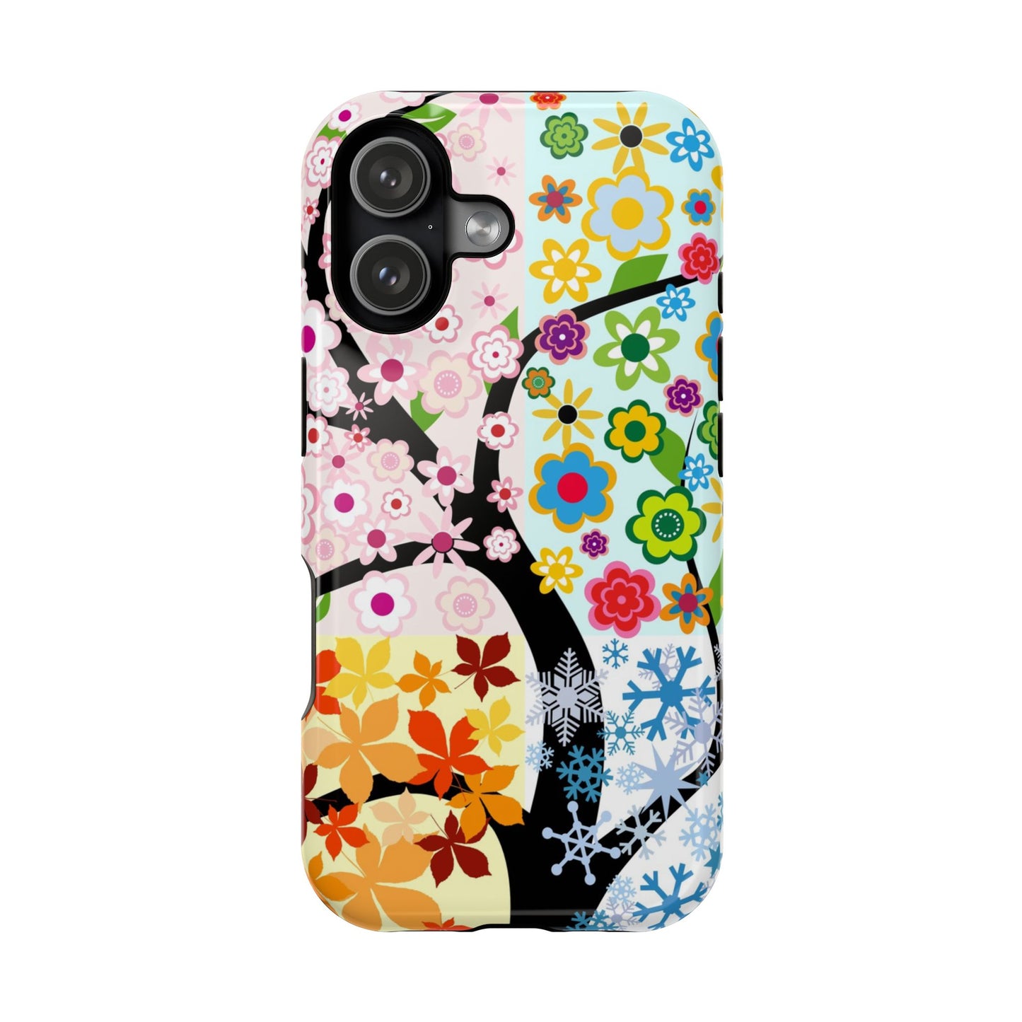 Four Seasons (MagSafe version): Fall, Winter, Spring and Summer inspired phone case for iPhone