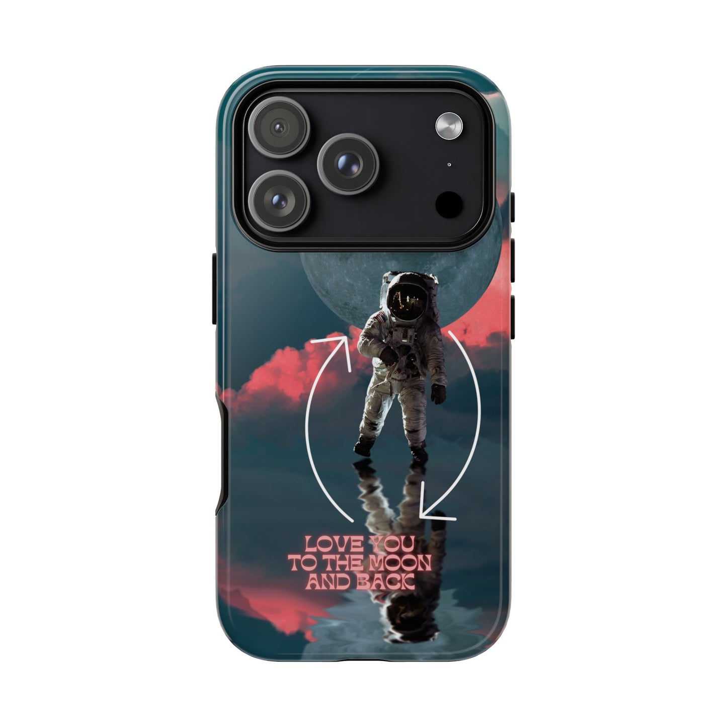 Love You to the Moon and Back: Romance-themed phone case for iPhone, Samsung Galaxy and Google Pixel devices
