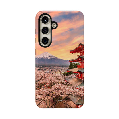 Cherry Blossoms Mt. Fuji phone case for iPhone, Galaxy and Pixel devices
