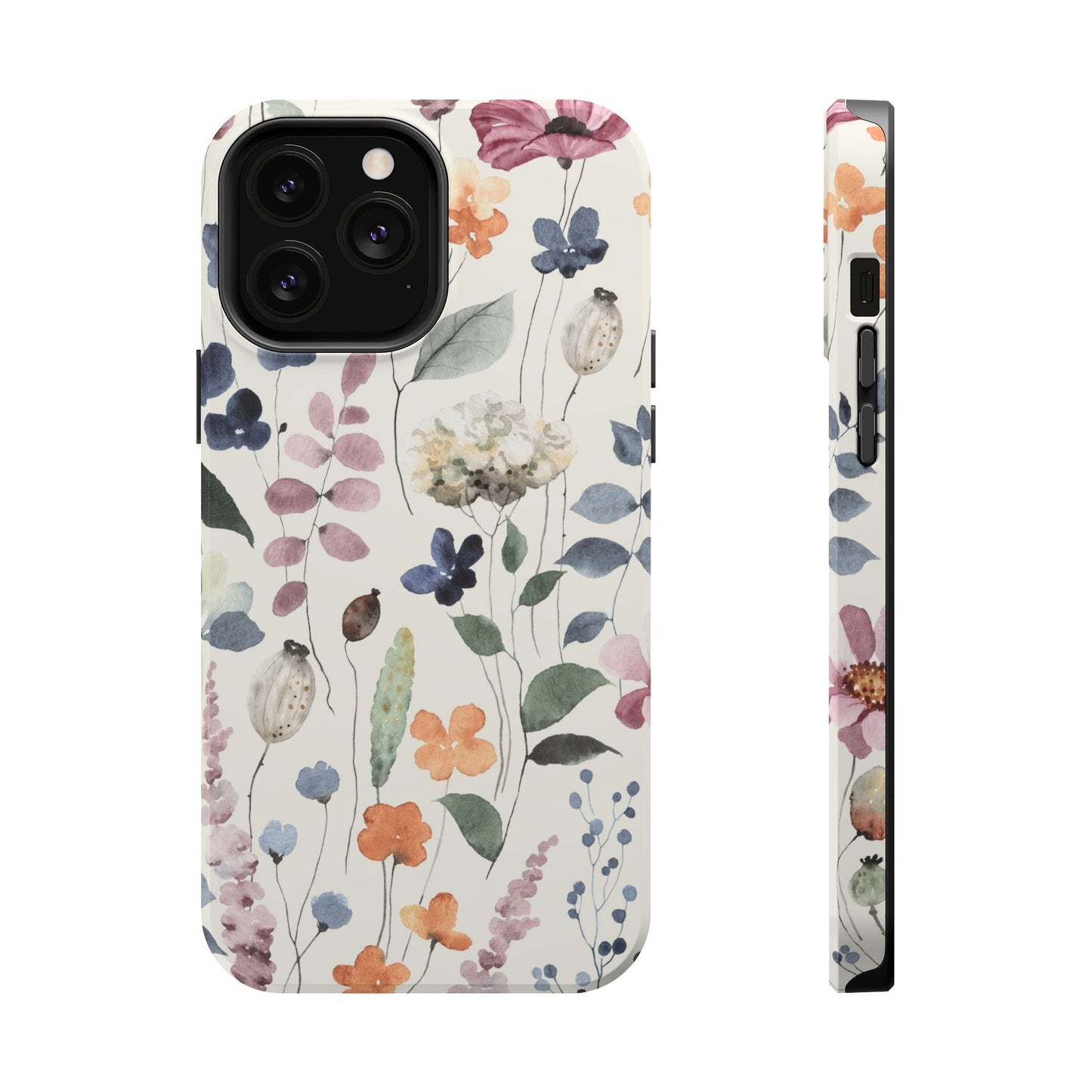 Floral prints phone case for iPhone (MagSafe version)