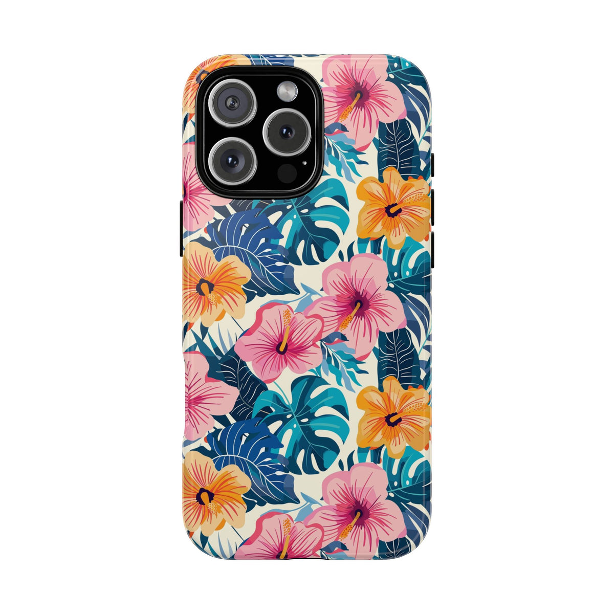 Hibiscus Bloom: Cute Floral Phone Case for iPhone, Samsung and Google Pixel