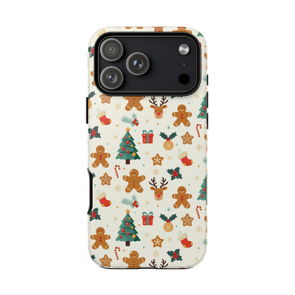 Gingerbread Holidays: Xmas-themed phone case for iPhone, Samsung and Google Pixel