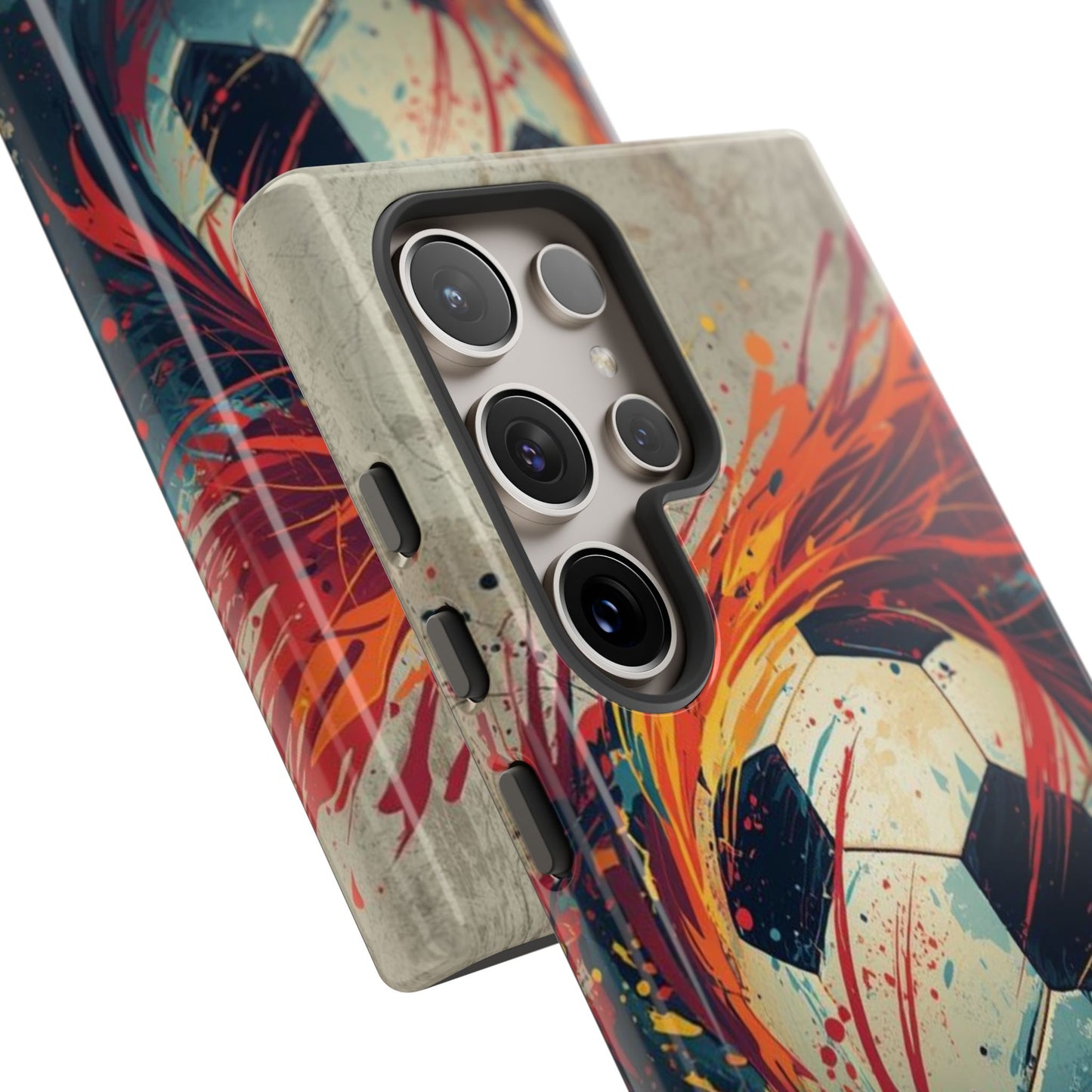 Football Swirl: Phone Case for iPhone, Samsung Galaxy and Google Pixel devices
