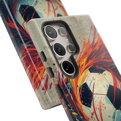 Football Swirl: Phone Case for iPhone, Samsung Galaxy and Google Pixel devices