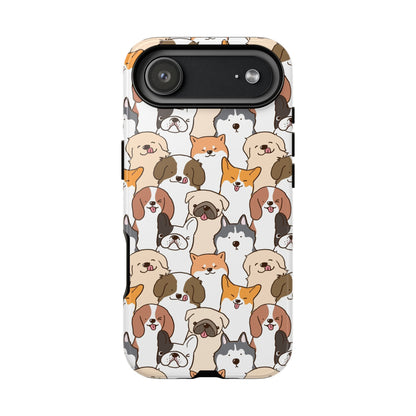 Cute Dogs Charm Phone Case for iPhone, Samsung Galaxy and Google Pixel devices