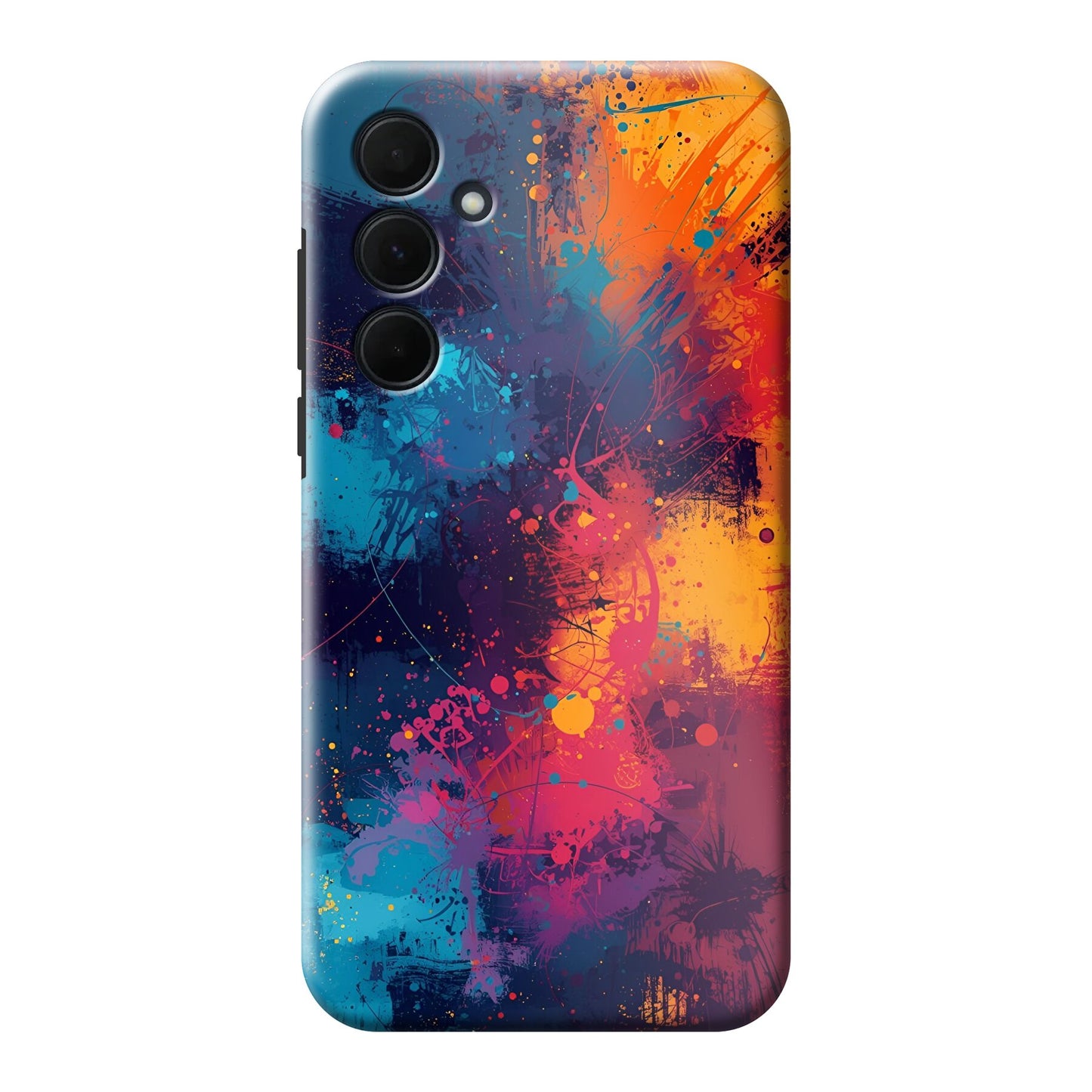 Hot & Cold: Splashed Paint Design Phone Case for iPhone, Samsung Galaxy, Google Pixel, Xiaomi and OnePlus Devices