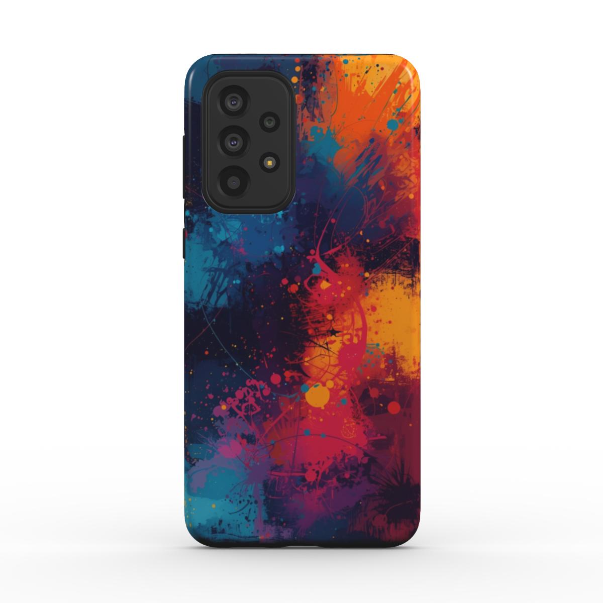 Hot & Cold: Splashed Paint Design Phone Case for iPhone, Samsung Galaxy, Google Pixel, Xiaomi and OnePlus Devices