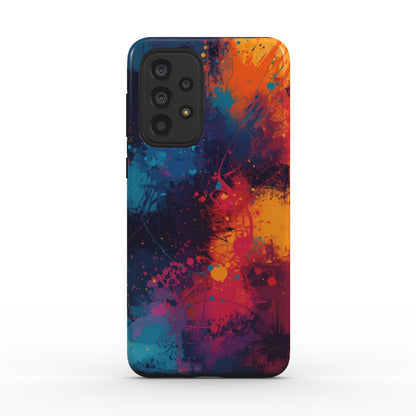 Hot & Cold: Splashed Paint Design Phone Case for iPhone, Samsung Galaxy, Google Pixel, Xiaomi and OnePlus Devices
