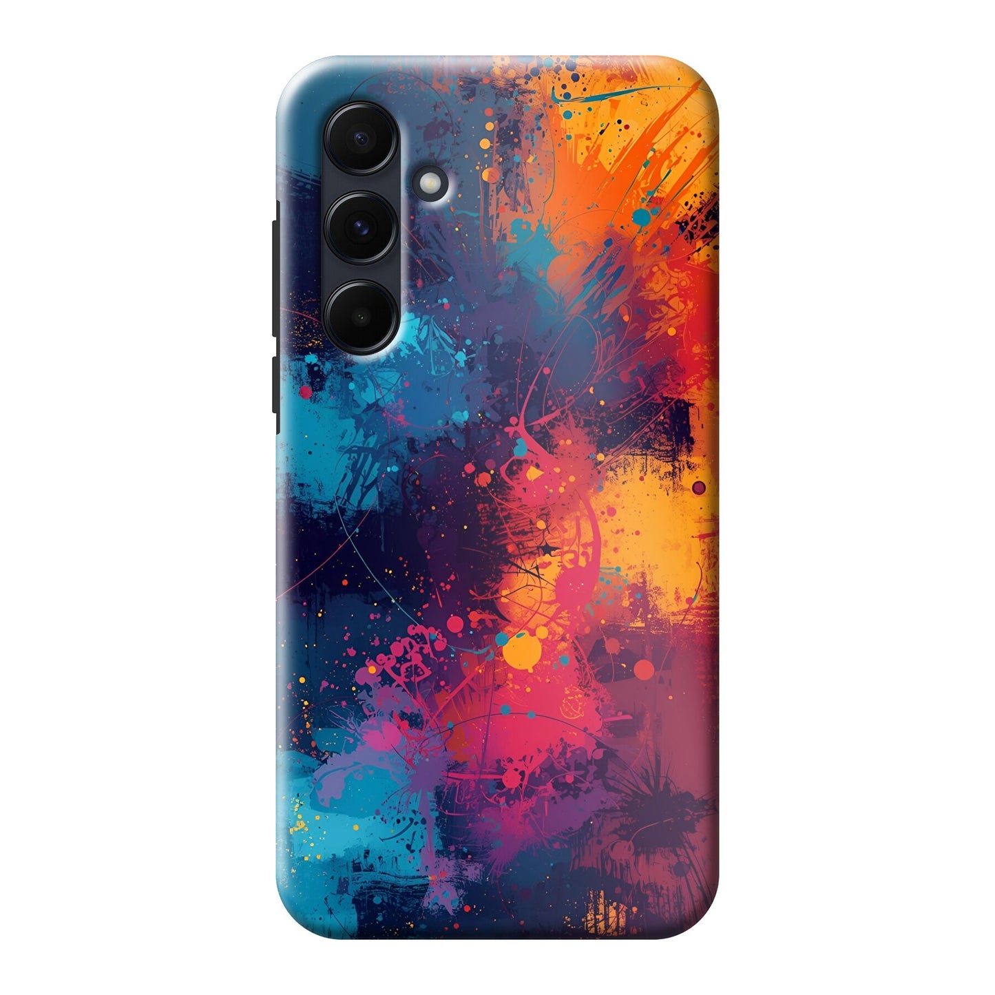 Hot & Cold: Splashed Paint Design Phone Case for iPhone, Samsung Galaxy, Google Pixel, Xiaomi and OnePlus Devices