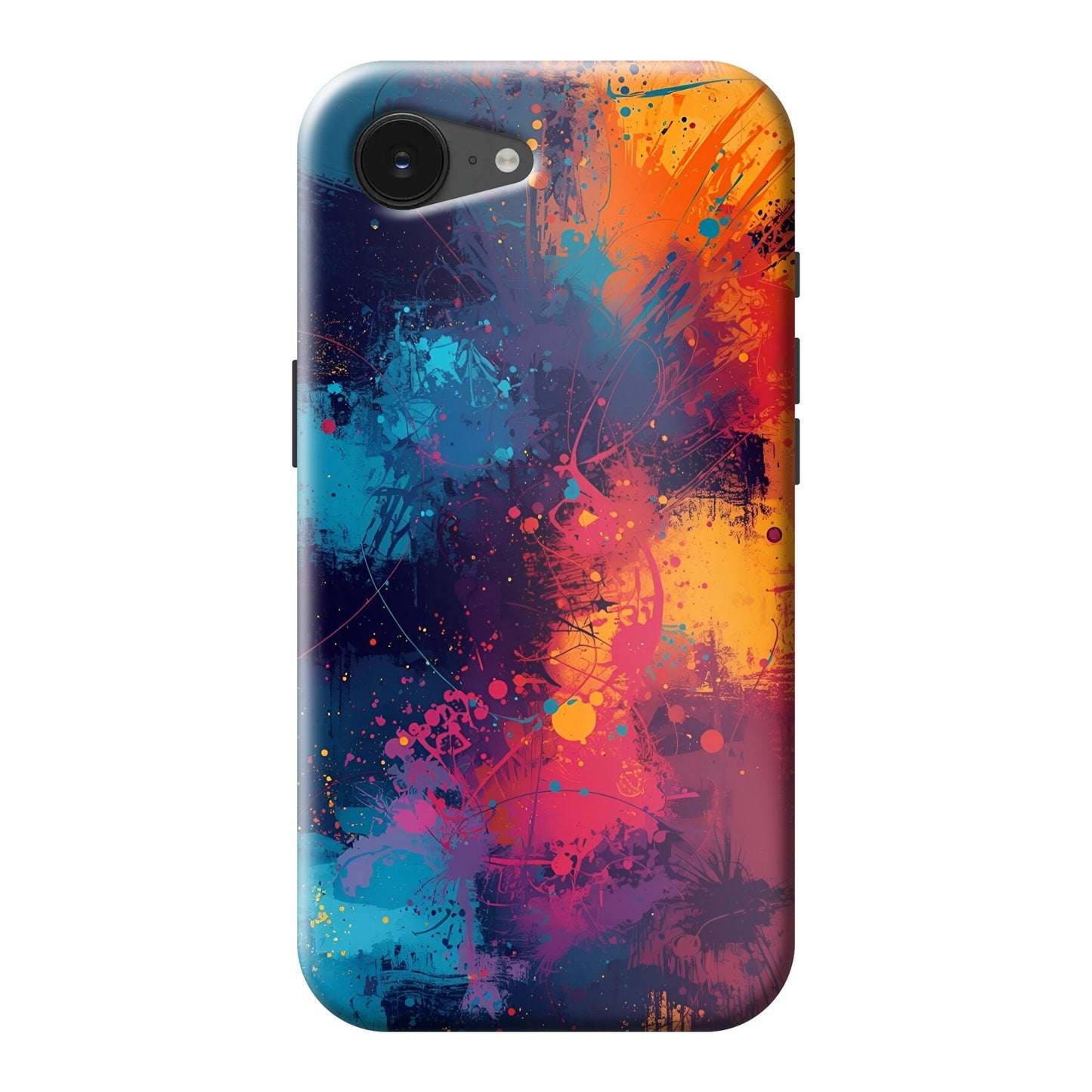 Hot & Cold: Splashed Paint Design Phone Case for iPhone, Samsung Galaxy, Google Pixel, Xiaomi and OnePlus Devices