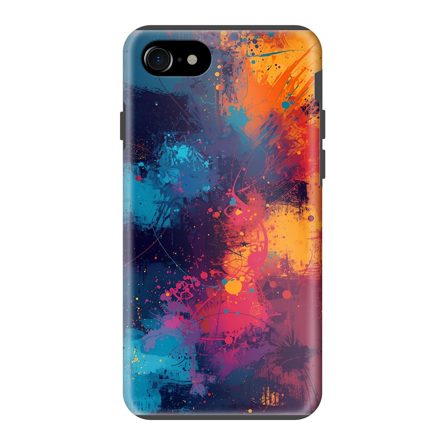 Hot & Cold: Splashed Paint Design Phone Case for iPhone, Samsung Galaxy, Google Pixel, Xiaomi and OnePlus Devices