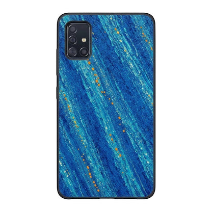 Inspiring Phone Cases Cobalt Drift abstract blue and orange patterned protective case for Samsung Galaxy smartphone